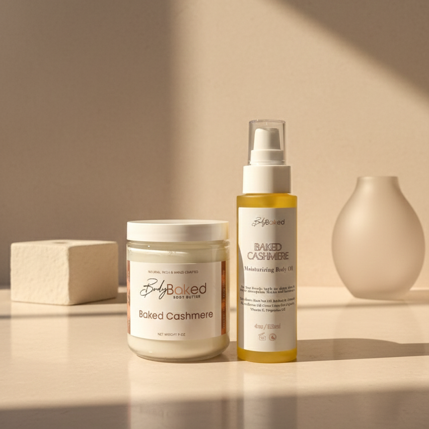 Baked Cashmere Bundle (Body Butter & Body Oil)